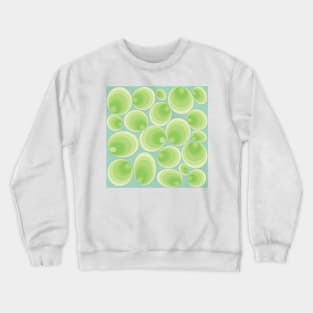 green clams on tinted background Crewneck Sweatshirt